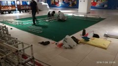 年會現(xiàn)場布置背景板墻安裝，一個螺絲都不放過